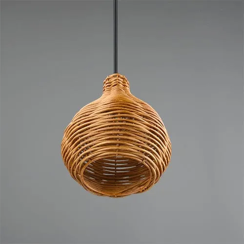 Luminaire Suspension Boule Rotin