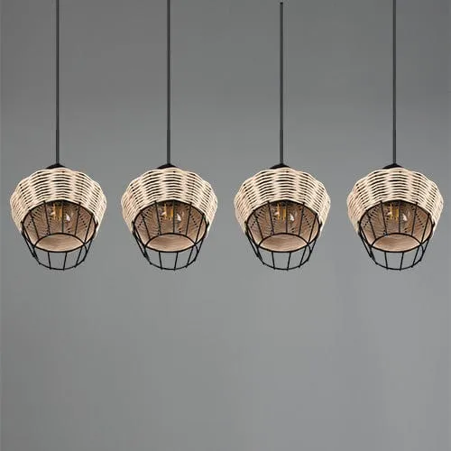 Luminaire Suspension Rotin Pas Cher