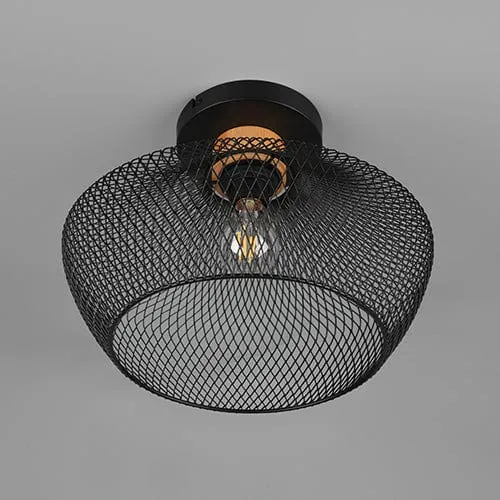 Plafonnier Industriel Bois Et Metal