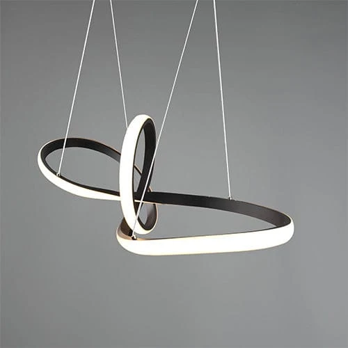 Gros Luminaire Suspendu Noir