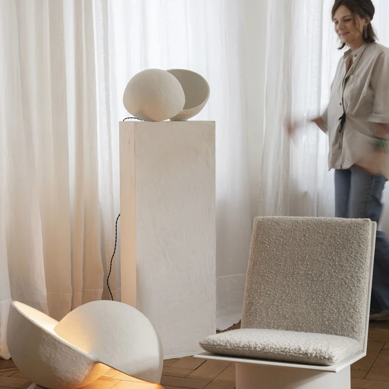 Serax Floor Lamp L Papier Maché Earth - Second Chance