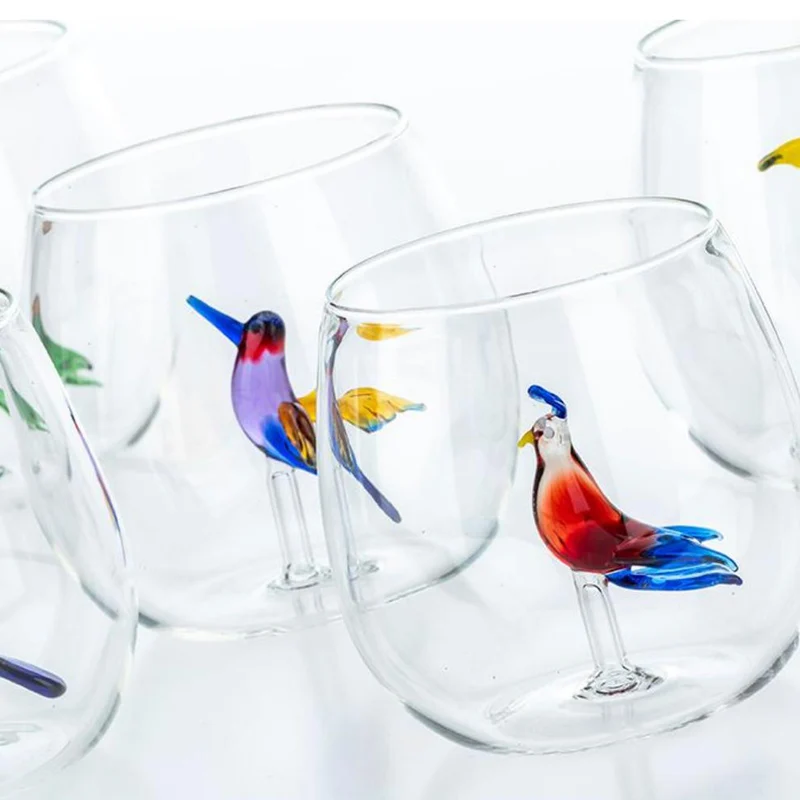 Casarialto Tropical Birds Glasses - Set of 6