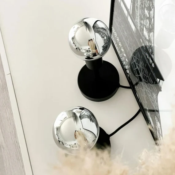 Creative Cables LED Bulb E27 G95 Silver Half Sphere - 806lm 2700K - Dimmable