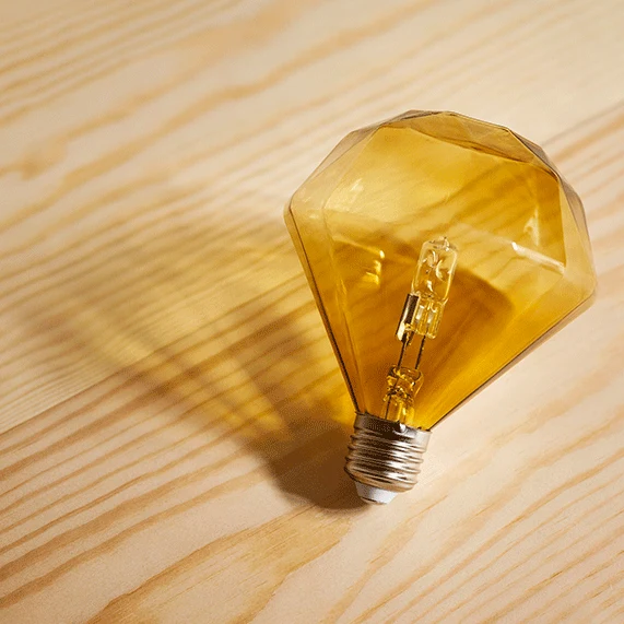 Frama Diamond Bulb E27 - Cognac