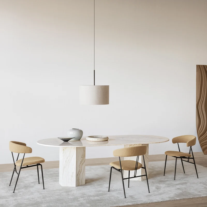 Gubi Violin Dining Chair Fully Upholstered