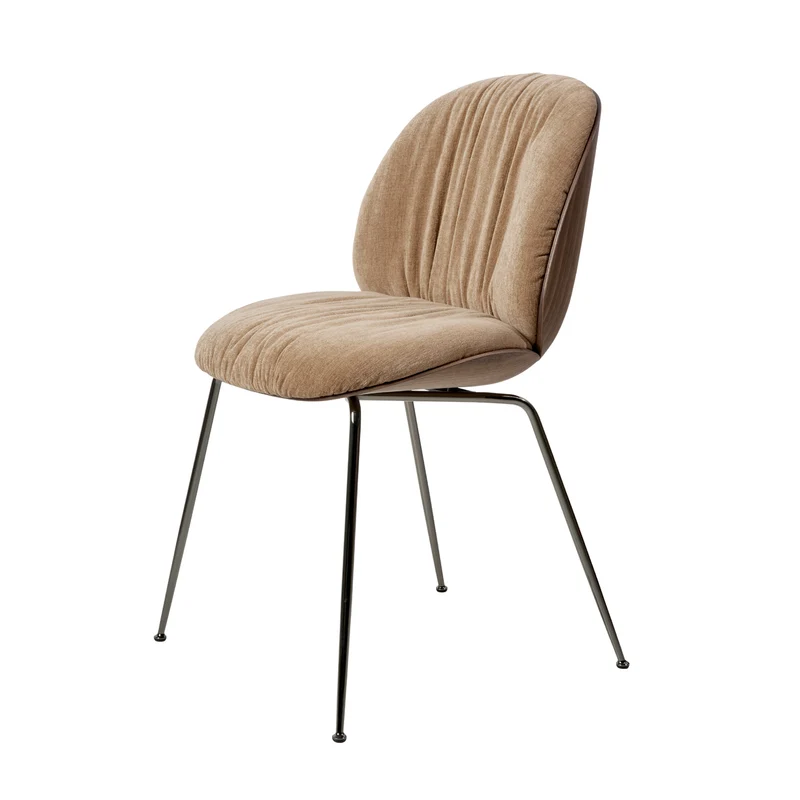 Gubi Beetle Soft Dining Chair 3D Veneer - Front Upholstered