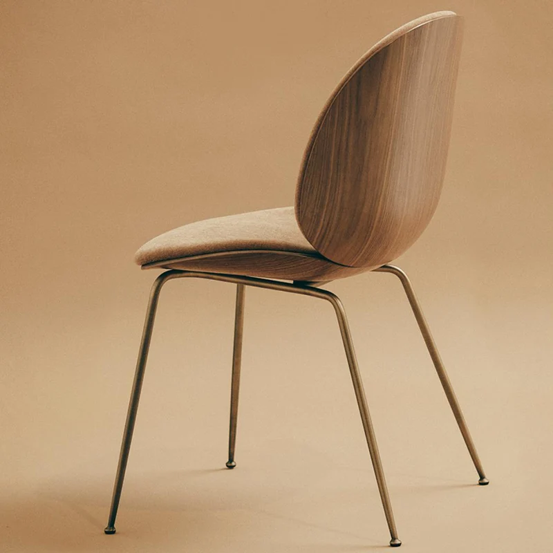 Gubi Beetle Dining Chair 3D Veneer - Front Upholstered