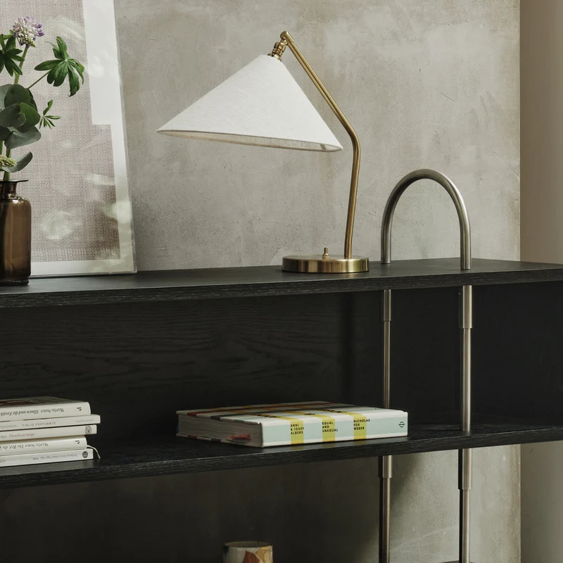 Gubi Gräshoppa Table Lamp with Fabric Shade