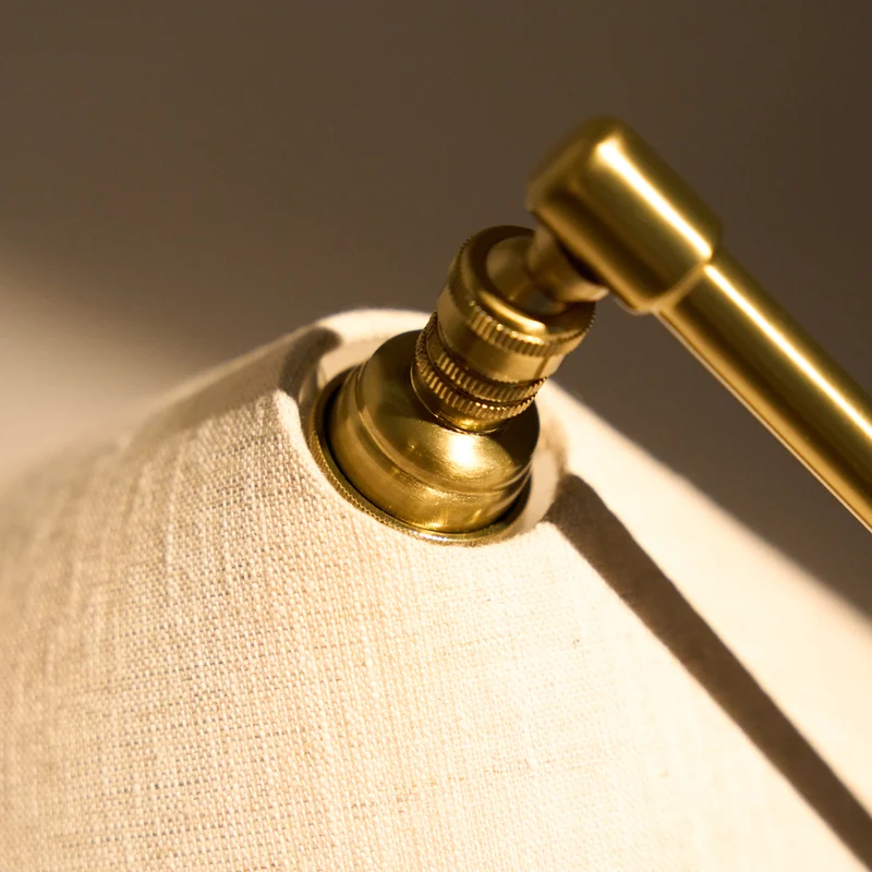 Gubi Gräshoppa Table Lamp with Fabric Shade