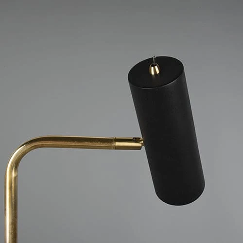 Lampadaire Noir Et Dore