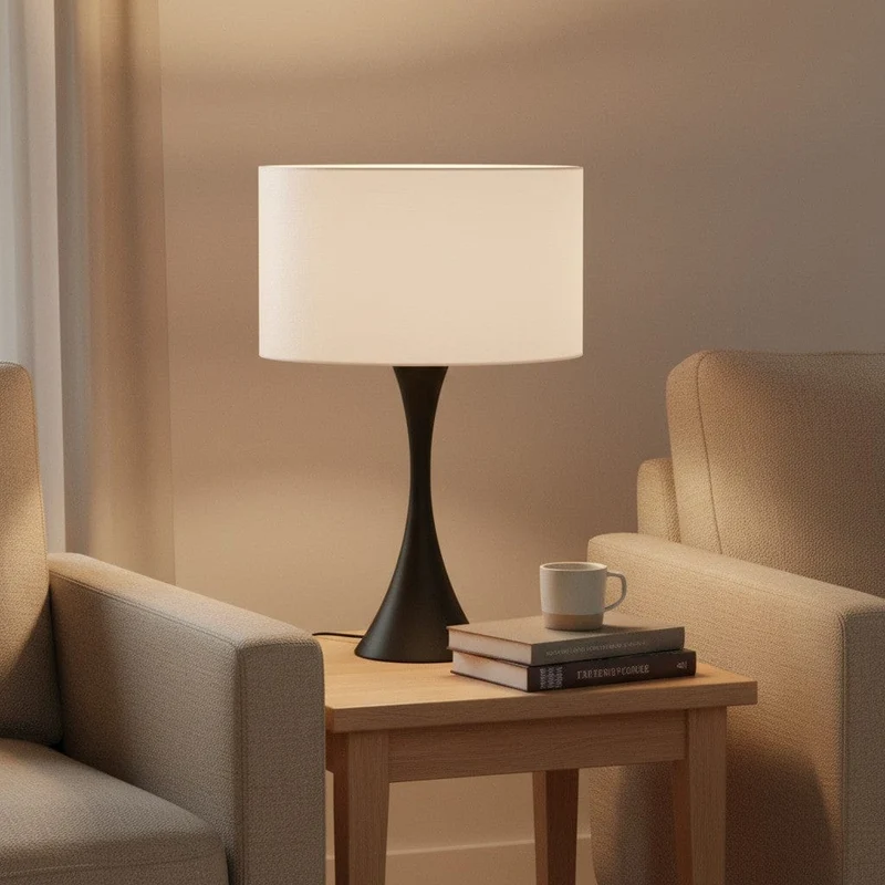 Lampe De Chevet Noir Et Blanc