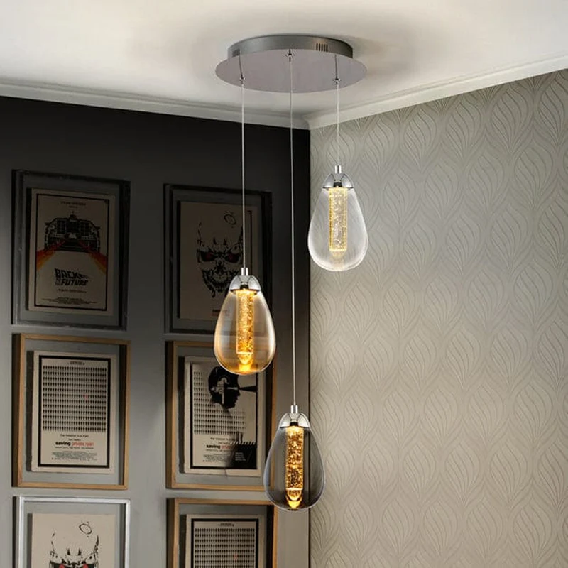 Suspension Boule Verre Multiple