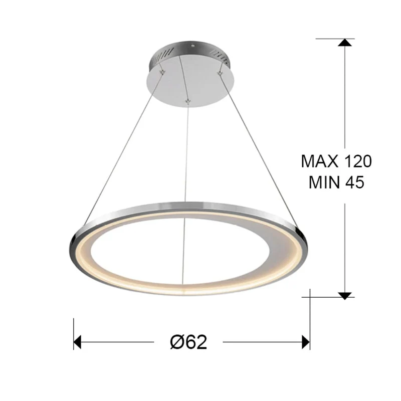 Suspension Metal Argent