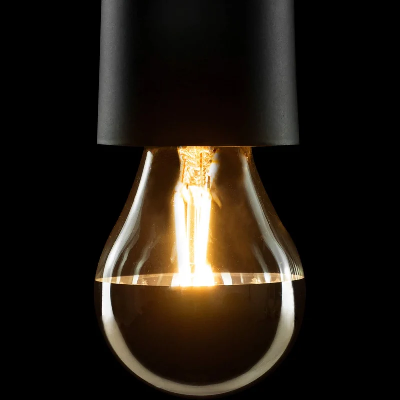 Segula Vintage LED Drop Lamp E14 P48 Mirror Head Silver - 200lm 2700K - Dimmable