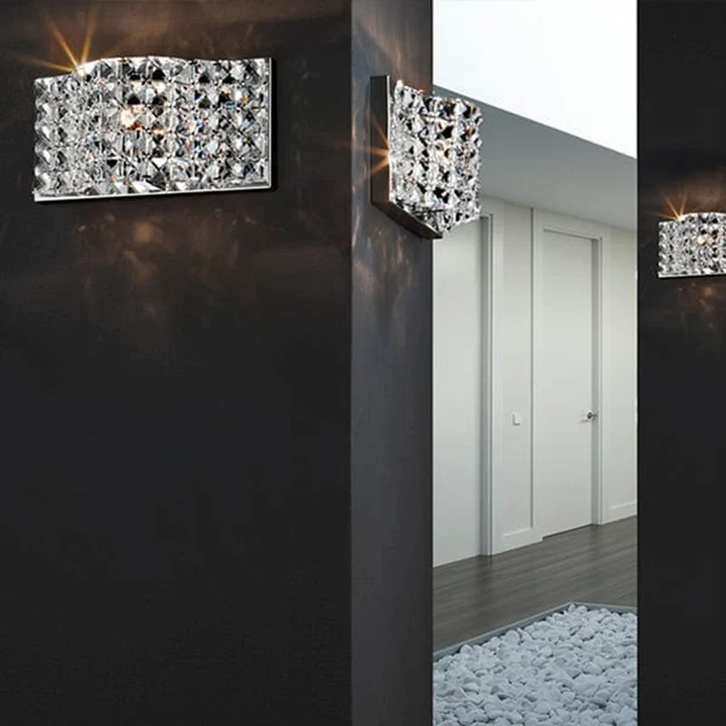 Applique Chrome Design Diamant Argent