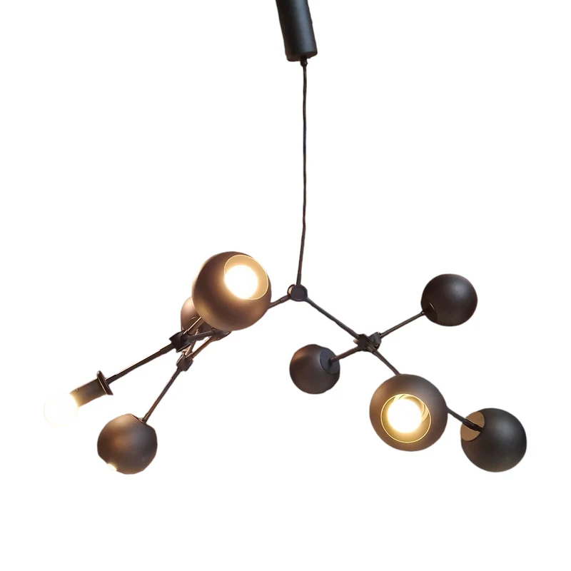 101 Copenhagen Drop Chandelier Globe Mini Pendant Lamp (Burned Black) - Second Chance
