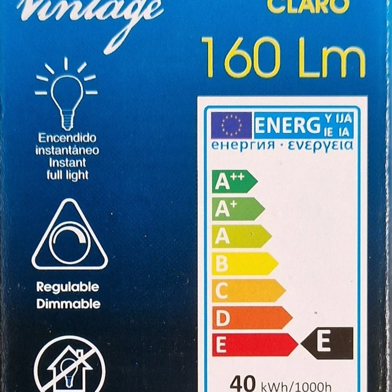 LAES – Light Bulb Vintage Spiral 40W E27 64mm