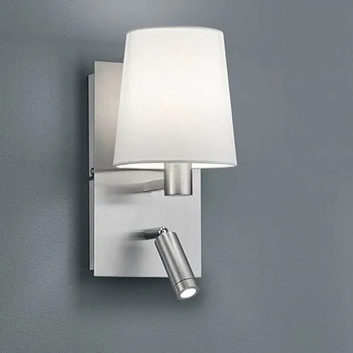 Applique Abat Jour Blanc Et Liseuse Pour Chambre