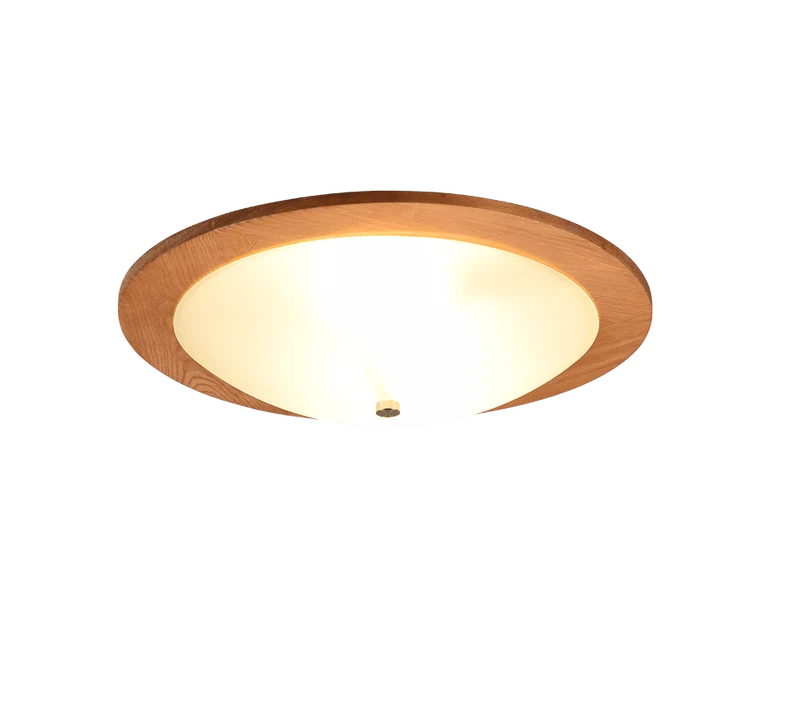 Plafonnier Verre Et Bois