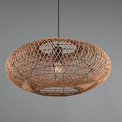 Luminaire Suspension Rotin Pas Cher