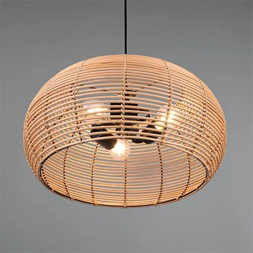 Suspension Rotin Luminaire
