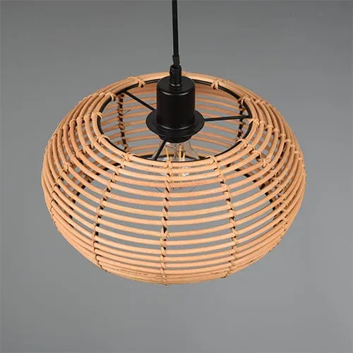 Suspension Luminaire Boule Rotin
