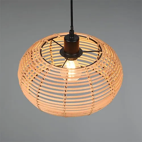 Suspension Luminaire Boule Rotin