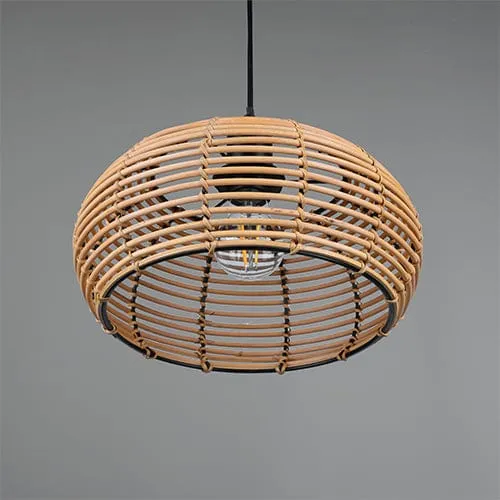 Suspension Luminaire Boule Rotin