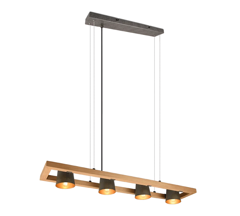 Luminaire En Bois Suspension