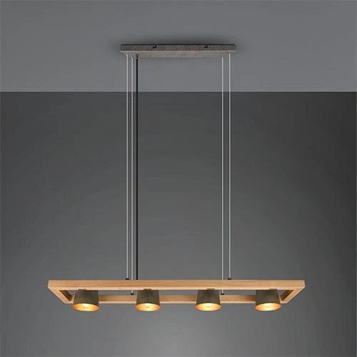 Luminaire En Bois Suspension