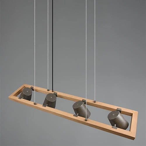 Luminaire En Bois Suspension
