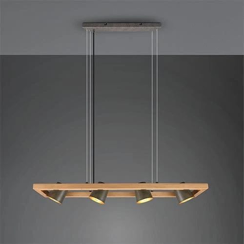 Luminaire En Bois Suspension