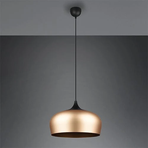 Luminaire Suspendu Noir Et Or