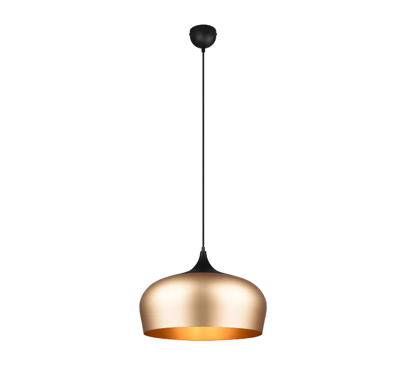 Luminaire Suspendu Noir Et Or