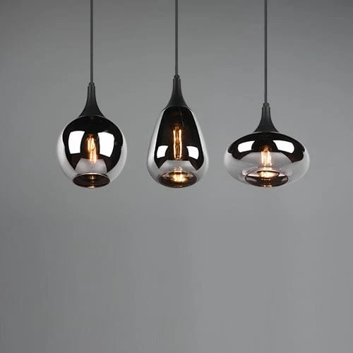 Luminaire Suspendu Noir 3 Lumieres