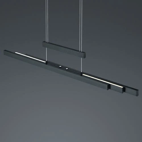 Luminaire Suspendu Noir Industriel