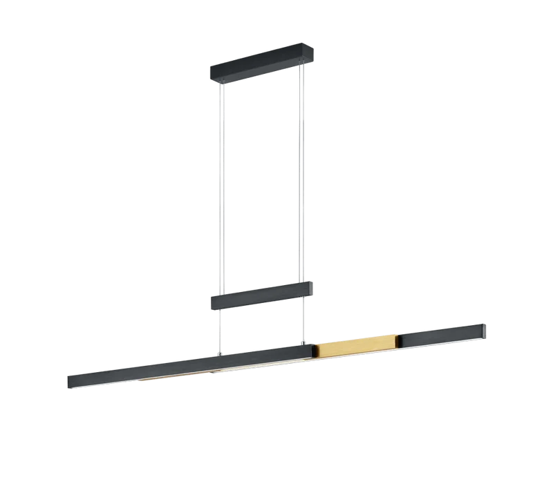 Luminaire Suspendu Noir Et Dore