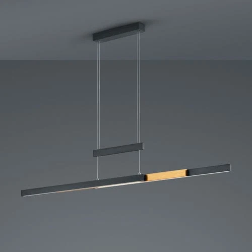 Luminaire Suspendu Noir Et Dore