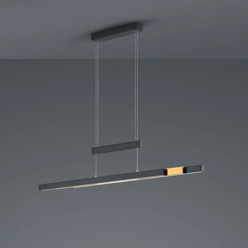 Luminaire Suspendu Noir Et Dore