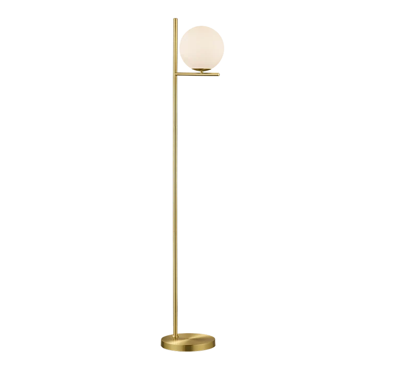 Lampadaire Boule Blanche
