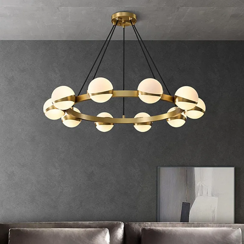 Suspension Globe Laiton