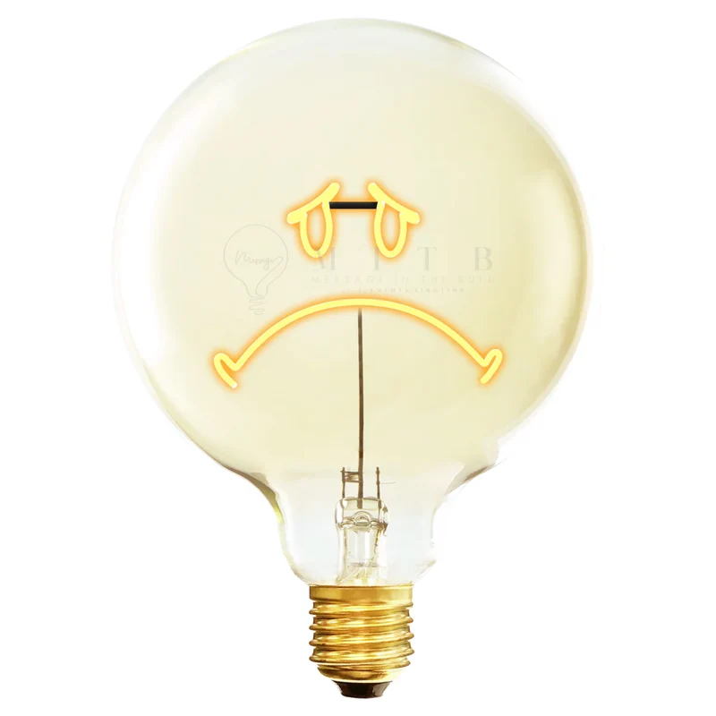 MITB by Elements Lighting Smiley World Sorrow E27 Bulb
