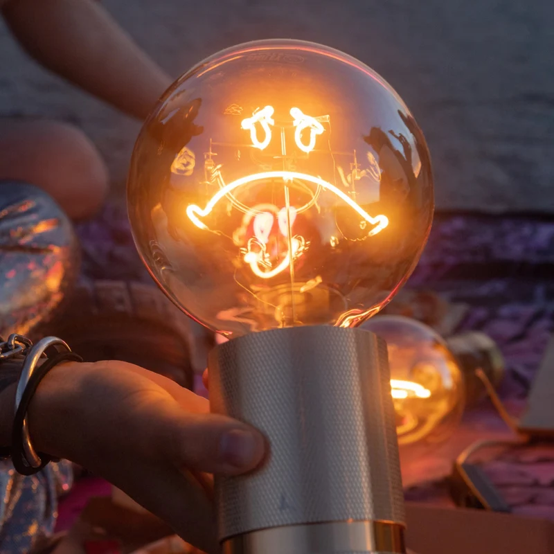 MITB by Elements Lighting Smiley World Sorrow E27 Bulb