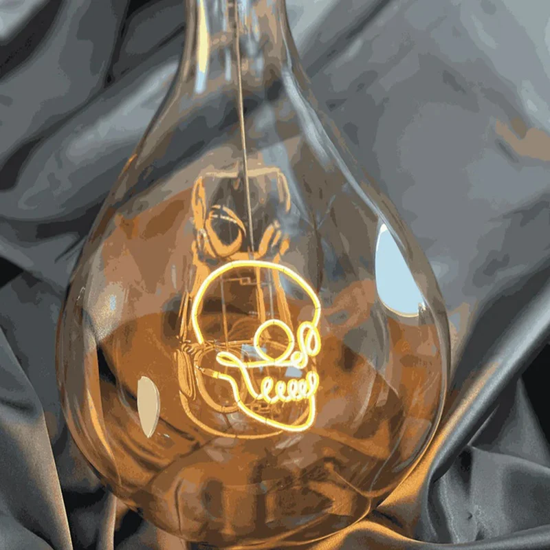 MITB by Elements Lighting Skull Teardrop E27 Bulb