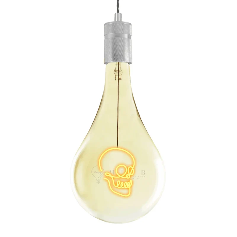 MITB by Elements Lighting Skull Teardrop E27 Bulb
