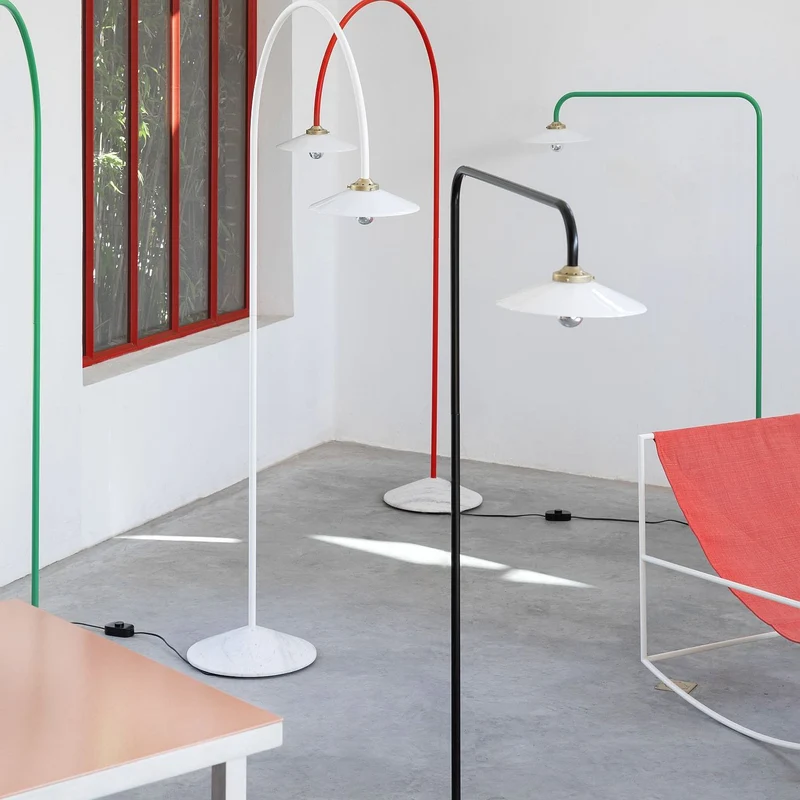 Valerie Objects Standing Lamp Marble n°2 Floor Lamp