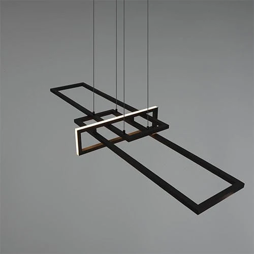Luminaire Suspendu Moderne Noir