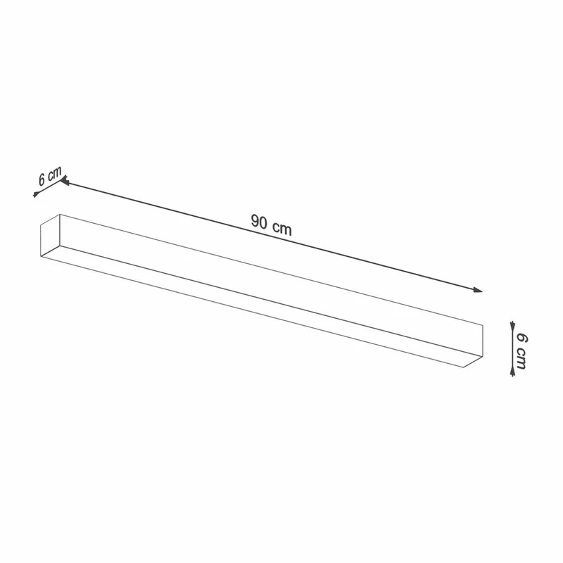Plafonnier Long