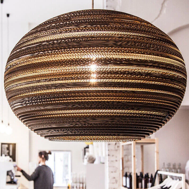 Think Paper Lazy Cardboard Pendant