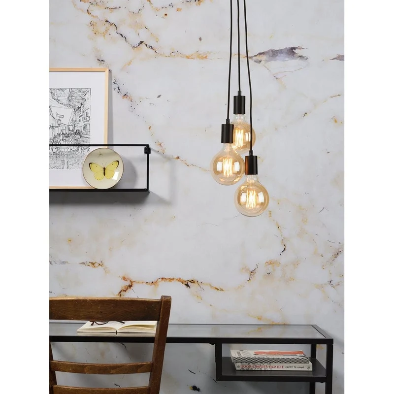 Suspension Industrielle Ampoules